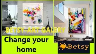 BETSY-ART GALLERY - EXTRA LARGE IMPASTO MODERN WALL ART