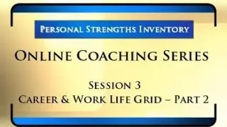 Personality Surveys (PSI) - Career & Work Life Grid II - Session 3