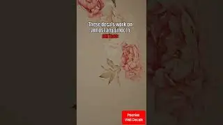 Peonies wall decals. #decorforanyroom https://amzn.to/3X6SV4q