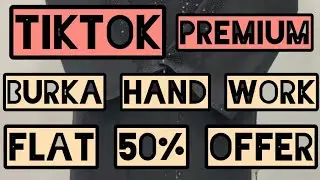 IMPORTED TIK TOK PREMIUM HAND WORK ABAYAS @ LUCKY BURKAS 