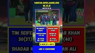 PSL Match 10:KK vs IU #shorts #cricket #psl