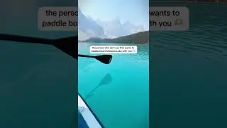 Let&rsquo;s paddle board Moraine Lake #paddleboards #sup #canada #banff #adventure #explore #morainelake