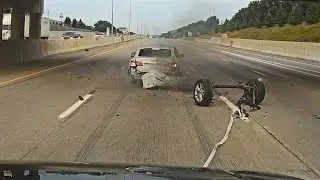 Police Grappler Device in Action During Highway Chase