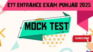 Mock Test Analysis  ll  Ett Entrance Punjab 2025