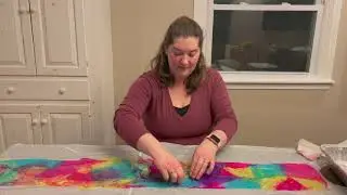 Hygge From Home- Tissue Paper Tie-Dyed Scarves