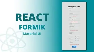 React Form validations with Formik and Yup