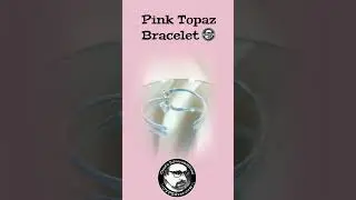 Pink Topaz Bracelet #sterlingsilver #topaz #jewelry #jewellery