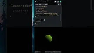 Create Glowing Gradient Loader using CSS #html #css #shorts