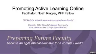 Promoting Active Learning Online Webinar