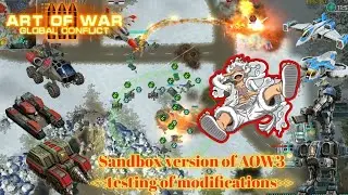 BUSTER CALL IN ART OF WAR 3 | Epic battle 🔥 | Sandbox version of AOW3 Testing modifications | 3v3 