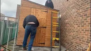 8x4 Pent D Tanalised Shed Time-Lapse Build