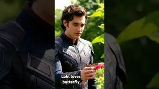 Loki Tries to Catch a Butterfly 🦋 #animationshorts  #cartoonshorts #marvelforkids #shorts
