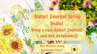 My February 2022 bullet journal setup water colors