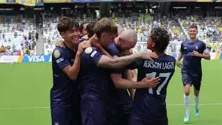 Christian Gray equalised for Auckland City FC in the the FIFA Club World Cup against Boca Juniors
