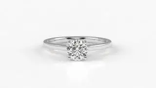 SB0044 Custom Made Solitaire Diamond Engagement Ring Bespoke Diamonds