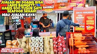 IDE USAHA JUALAN ANEKA SATE SEAFOOD BAKAR DAN SOSIS BAKAR KEKINIAN MURAH BANGET CUMA 2000 AN