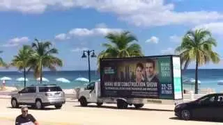 Miami New Construction Show 2015 Via Mobile Billboard Miami