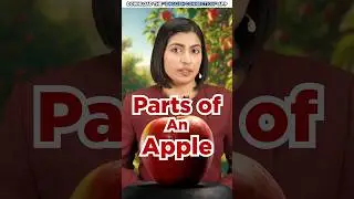 Parts of an Apple in English 🍎 | Spoken English Words | Kanchan Keshari English Connection #shorts