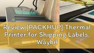 Review [PACKHUP] Thermal Printer for Shipping Labels, Waybill barcode label sticker No Ink No Ribbo