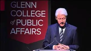 President Bill Clinton at the John Glenn College of Public Affairs