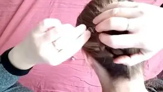 Braided Bun with two hair strands / Flechtdutt mit zwei Zöpfen