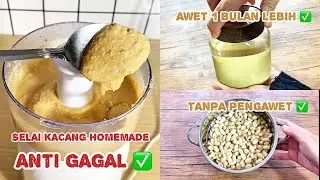 Cara Membuat Selai Kacang Homemade ANTI GAGAL Tanpa Pengawet & Tahan Lama 👍👌