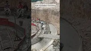 Raft Foundation Concreting #raft #footing #construction #architecture #ESR #OHT #Water
