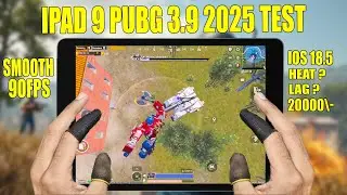 IPAD 9 PUBG 3.9 2025 TEST SMOOTH 90 FPS | IOS 18.5 IPAD 9 PUBG TEST 2025 UNDER 20000\- 😍😍