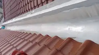 Pemasangan talang air rumah