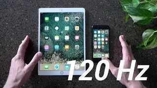 120Hz iPad Pro Display vs 60Hz iPhone 7 Display! (ProMotion)