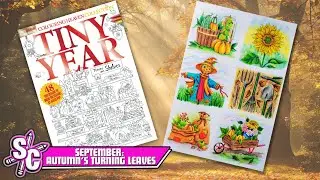 SEPTEMBER Autumn's Turning Leaves Timelapse Colouring Heaven TINY YEAR page 34 - Sophie Colours