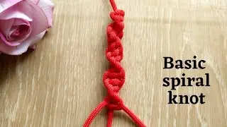 How to tie spiral knot? Macrame spiral knot.