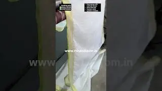 linen sarees Manufacturer || white linen saree bhagalpur #linen #saree #manufacture #shopping