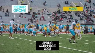 SPRING FOOTBALL @ LAKEWOOD!! (Cedar Grove vs Mays Spring Scrimmage Highlights)