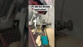 LPH-300 Red Metallic Application!!! With Glasurit 100 Line!