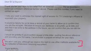 TV Licensing - Removal of Implied Right of Access