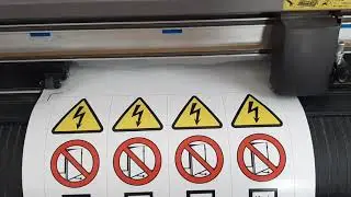 Graphtec Print and Cut (Kiss Cut) Sticker | Graphtec plotter se Print and cut kaise kare