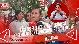 mujeres del sindicato de taxi trufi El Vecinal molestas