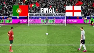 PORTUGAL VS ENGLAND PENALTY SHOOTOUT | RONALDO VS PALMER | eFOOTBALL
