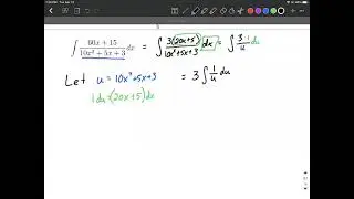 u substitution method evaluate definite integral rational function natural log (ln) calculus