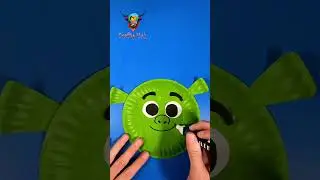 DREAMWORKS. SHREK. / SHREK. CRAFT.  #shrek #paperplatecrafts #dreamworks