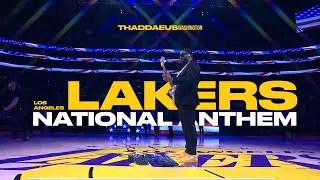 Thaddaeus Washington x Los Angeles Lakers | National Anthem Performance