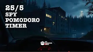 2HR Pomodoro Timer Deep Work with a Secret Agent: Rainy Forest Ambience & Pomodoro