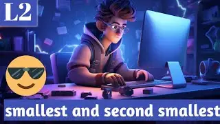 smallest element and second smallest element in an array in java || DSA complete placement course