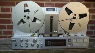 Akai GX 77 Reel To Reel tape deck belt replacement test