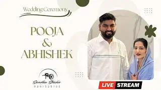 ⭕ WEDDING CEREMONY  ⭕ POOJA 💞 ABHISHEK ⭕ LIVE BY : SANDHU STUDIO M...9991525100