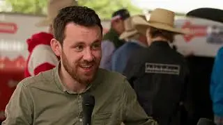 Shane Murphy Irish Aberdeen Angus Breed Secretary chats at the 2025 World Angus Forum