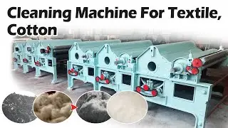 Cleaning Machine: Refining Textiles and Fibers! Fiber Carding Machine for Textile Waste Recycling