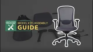 COLAMY KIRIN Ergonomic Mid-Back Mesh Office Chair Assembly Guide 2023