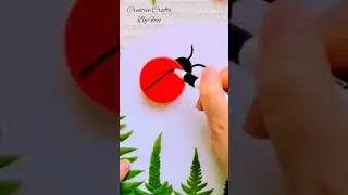 Plastic bottle caps craft 🤩 #shorts #recycle #ladybug #diy
